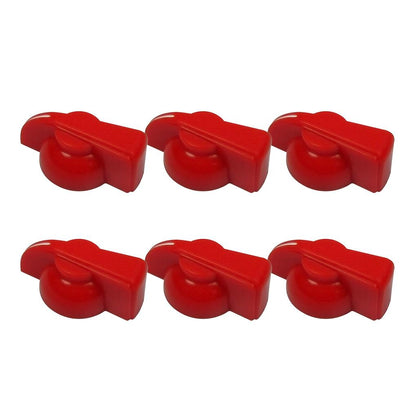 FLEOR 6pcs Big Chicken Head Knobs Guitar Effects Pedal Amplifier Knobs