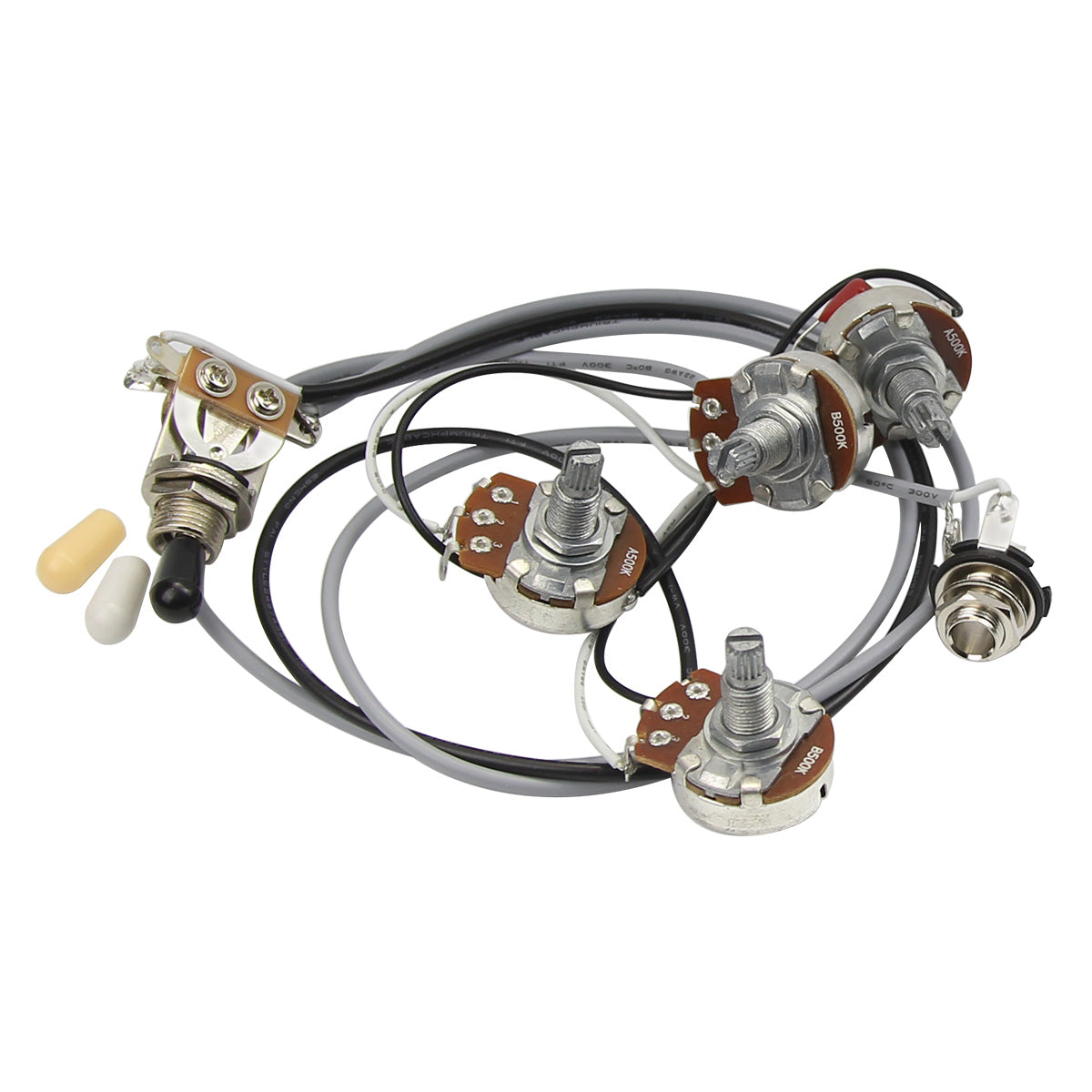 FLEOR SG Guitar Prewired Wiring Harness Kit 2T2V 500k | iknmusic