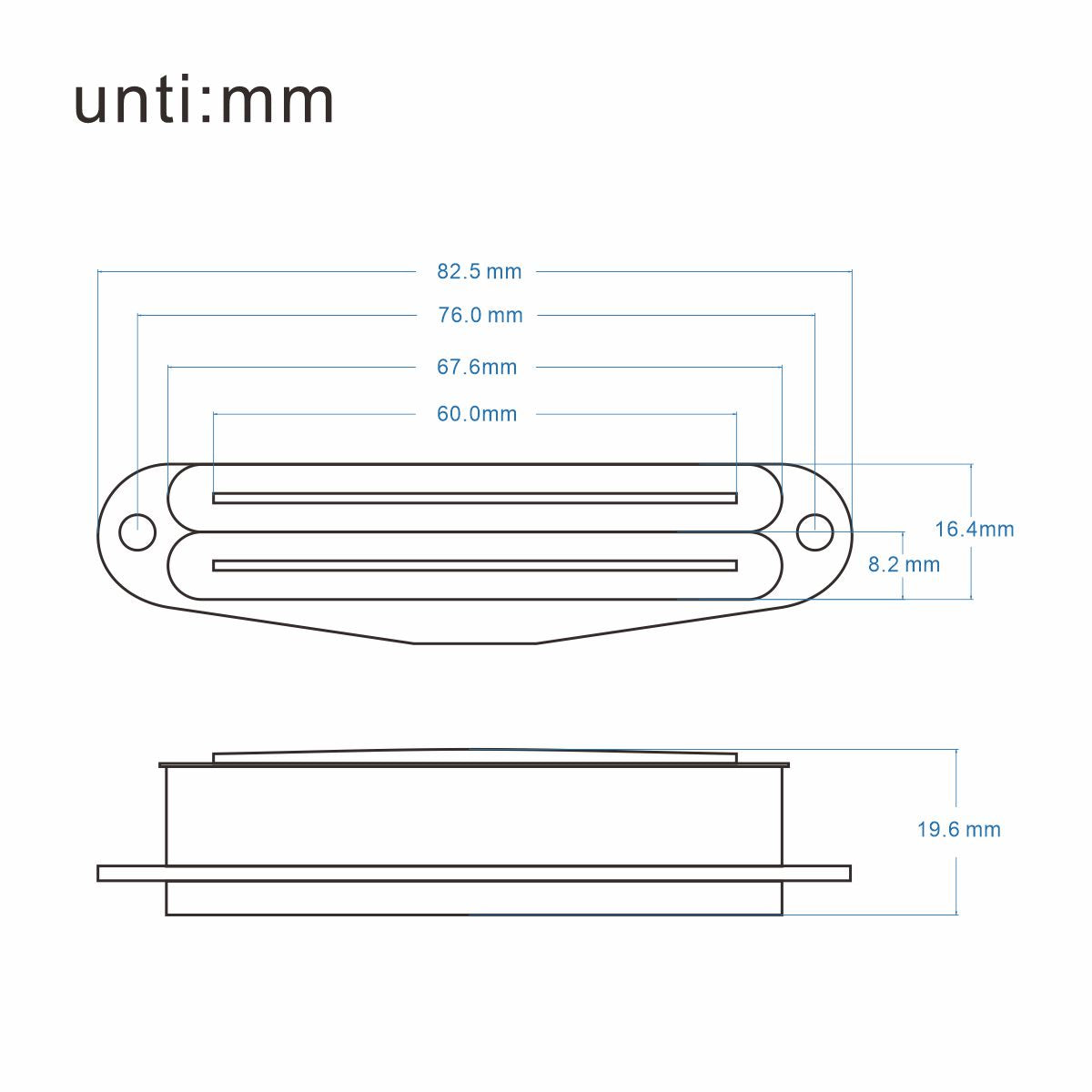 FLEOR Dual Hot Rail Humbucker Pickups for Electric Guitar | iknmusic