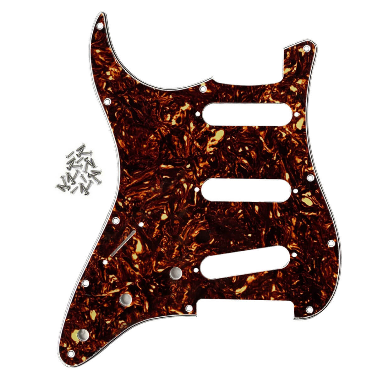 FLEOR Left Handed Strat Pickguard SSS 11 Hole | iknmusic