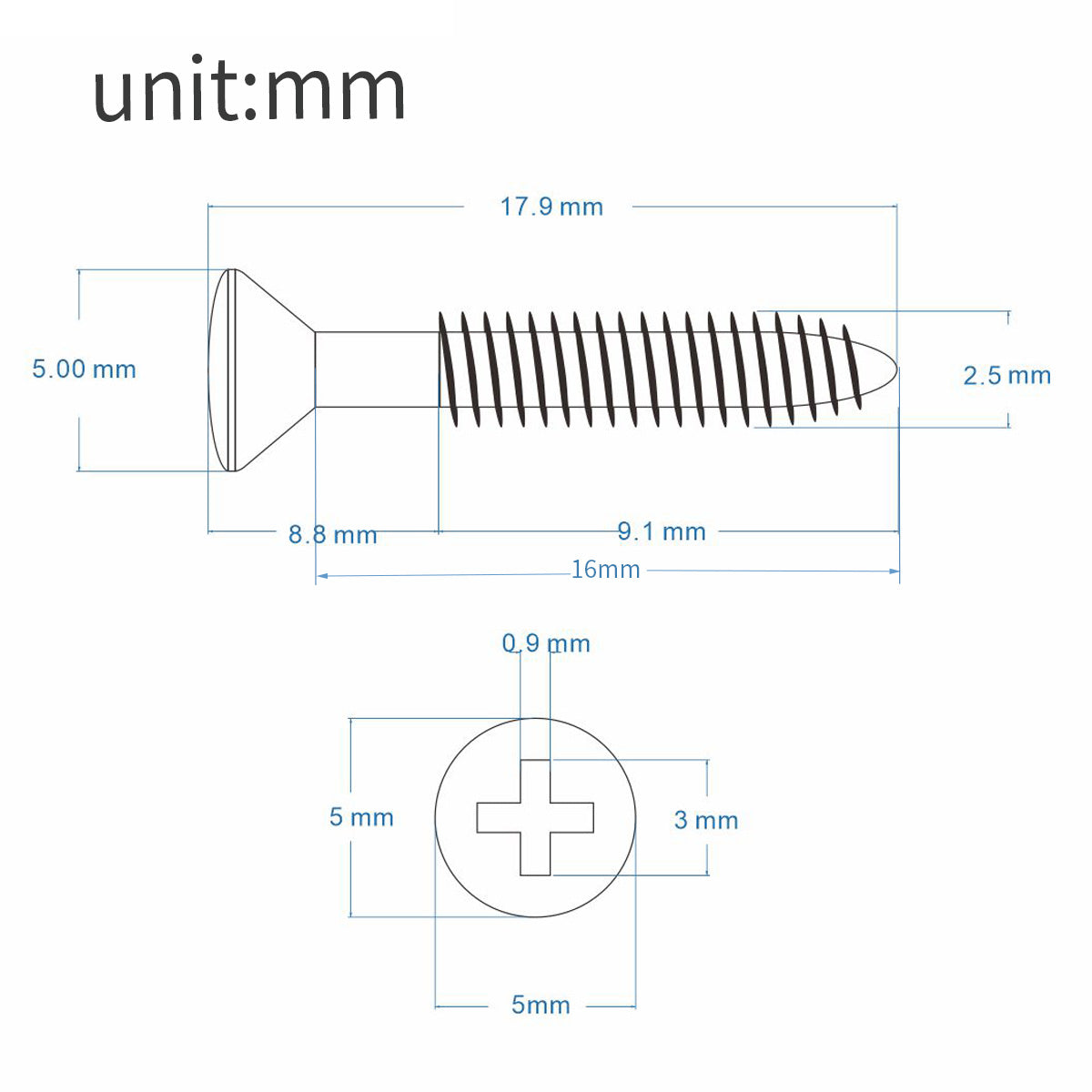 FLEOR Electric Guitar Humbucker Pickup Mounting Ring Screws | iknmusic