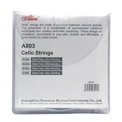 Alice Cello Strings Set A803 for 4/4 Cello | iknmusic