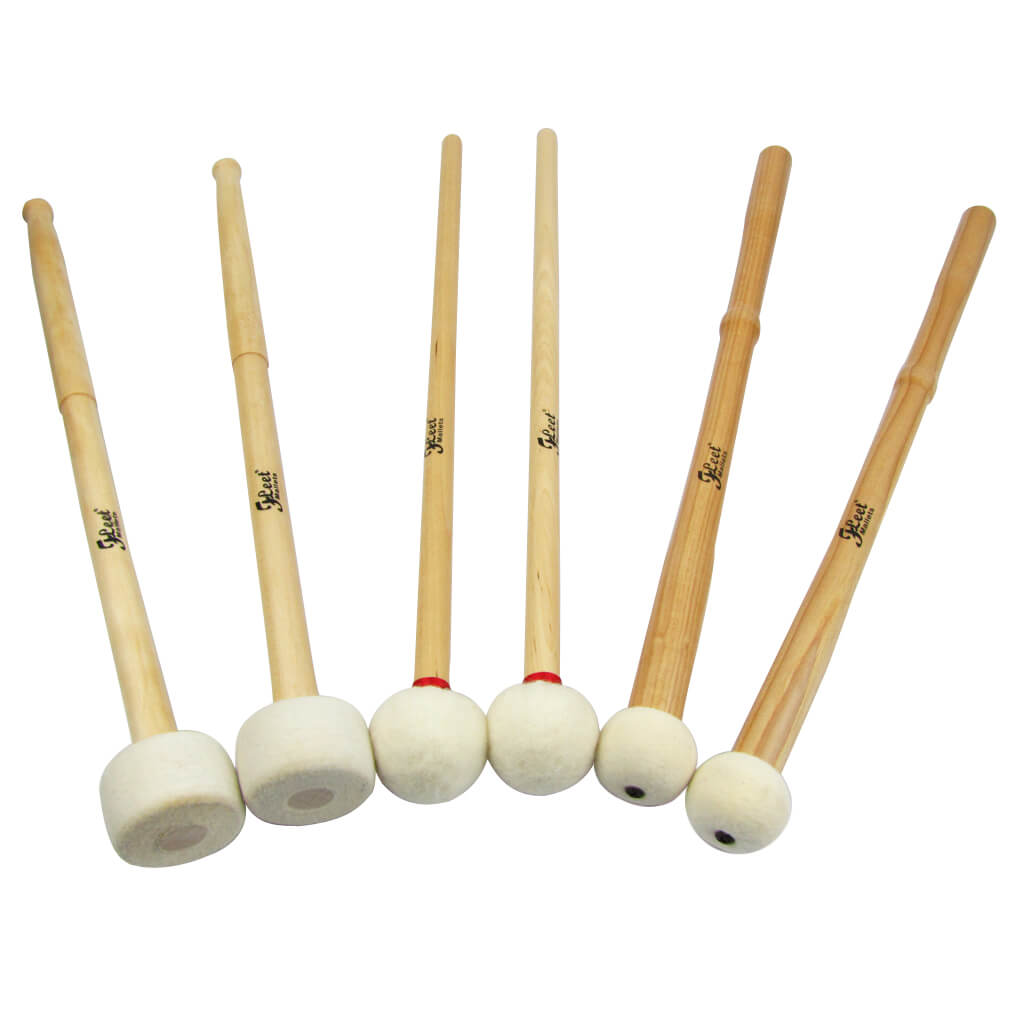 FLEET 3 Pairs of Different Head Timpani Mallets Drum Sticks | iknmusic