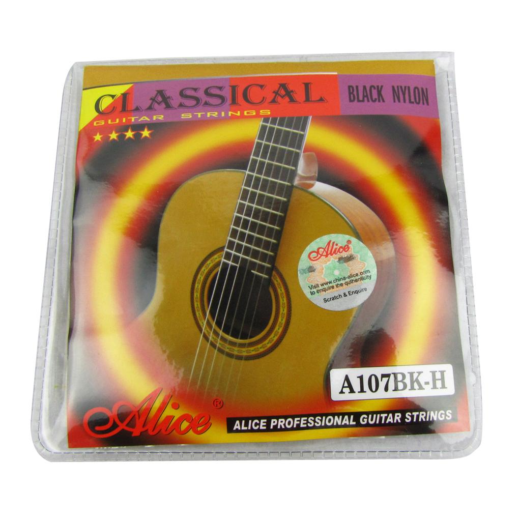 Alice Black Nylon Classical Guitar Strings Set A107BK-H | iknmusic