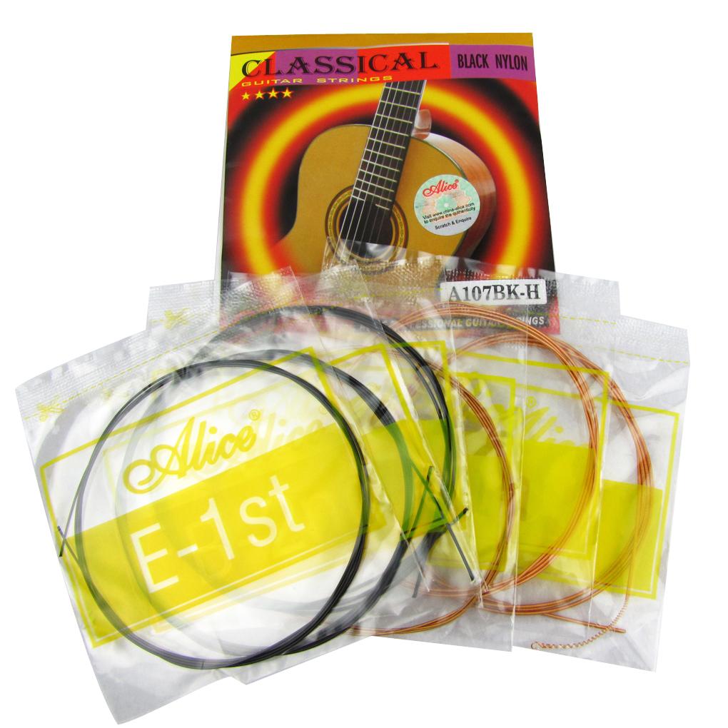 Alice Black Nylon Classical Guitar Strings Set A107BK-H | iknmusic