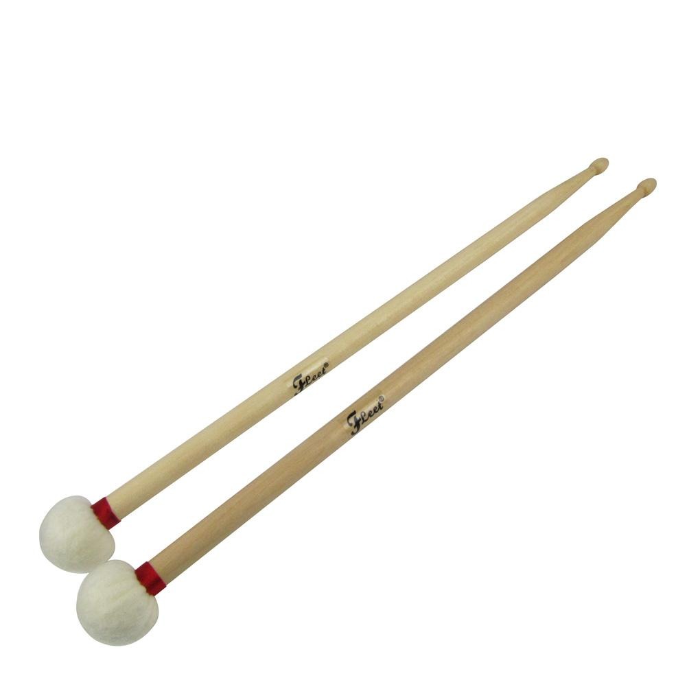 FLEET Drumsticks Drum Sticks Mallets Double End Head | iknmusic