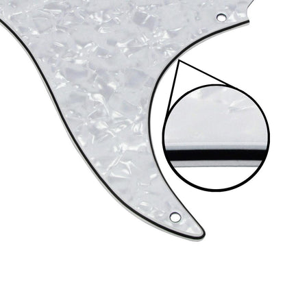 FLEOR White Pearl 8 Hole Strat SSS Pickguard Back Plate | iknmusic