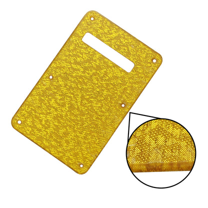 FLEOR 1Ply Plastic Strat Guitar Back Plate Tremolo Cover Scratch Plate with Screws for Guitar Parts