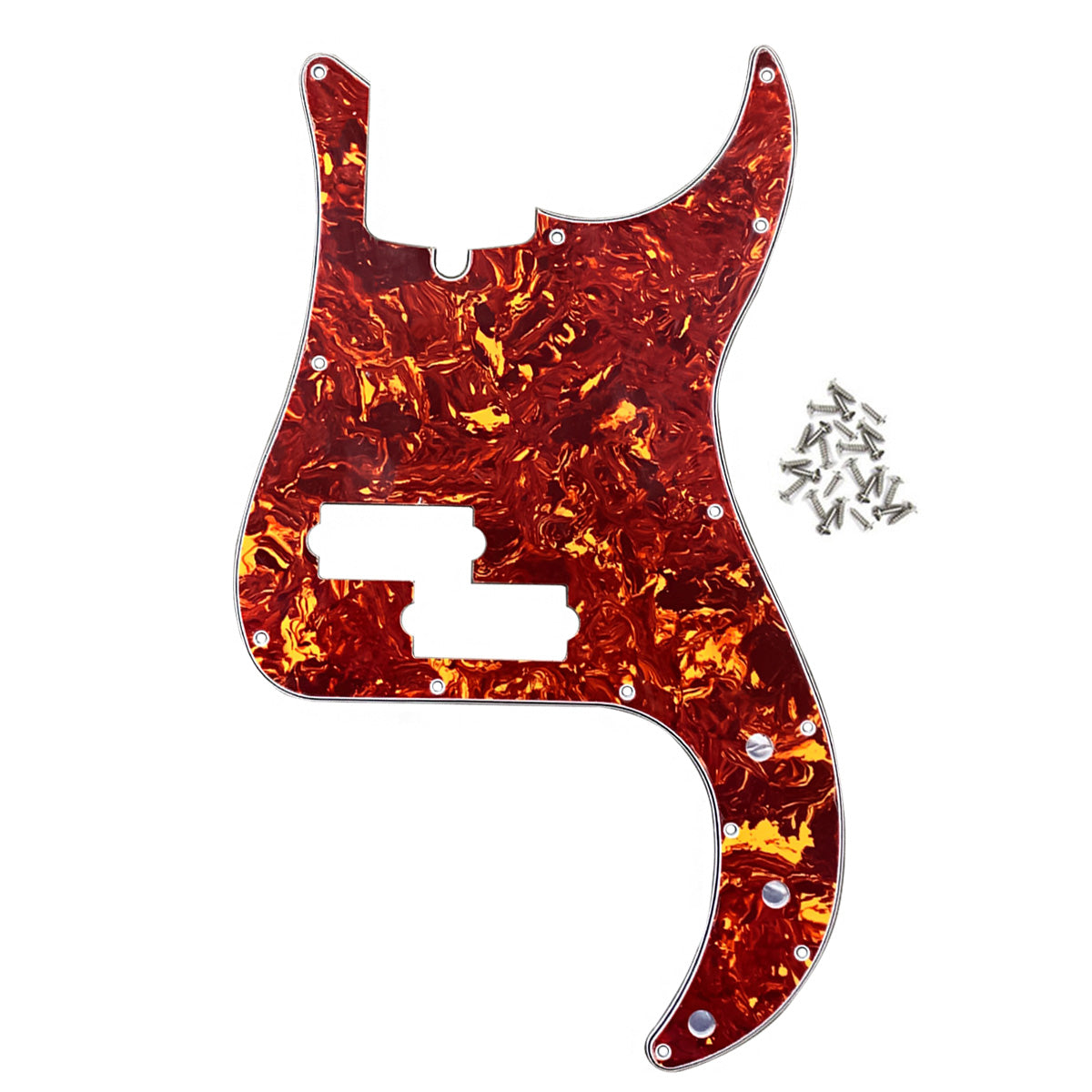 FLEOR 4 Cordes PB Bass Pickguard pour Basse Electrique