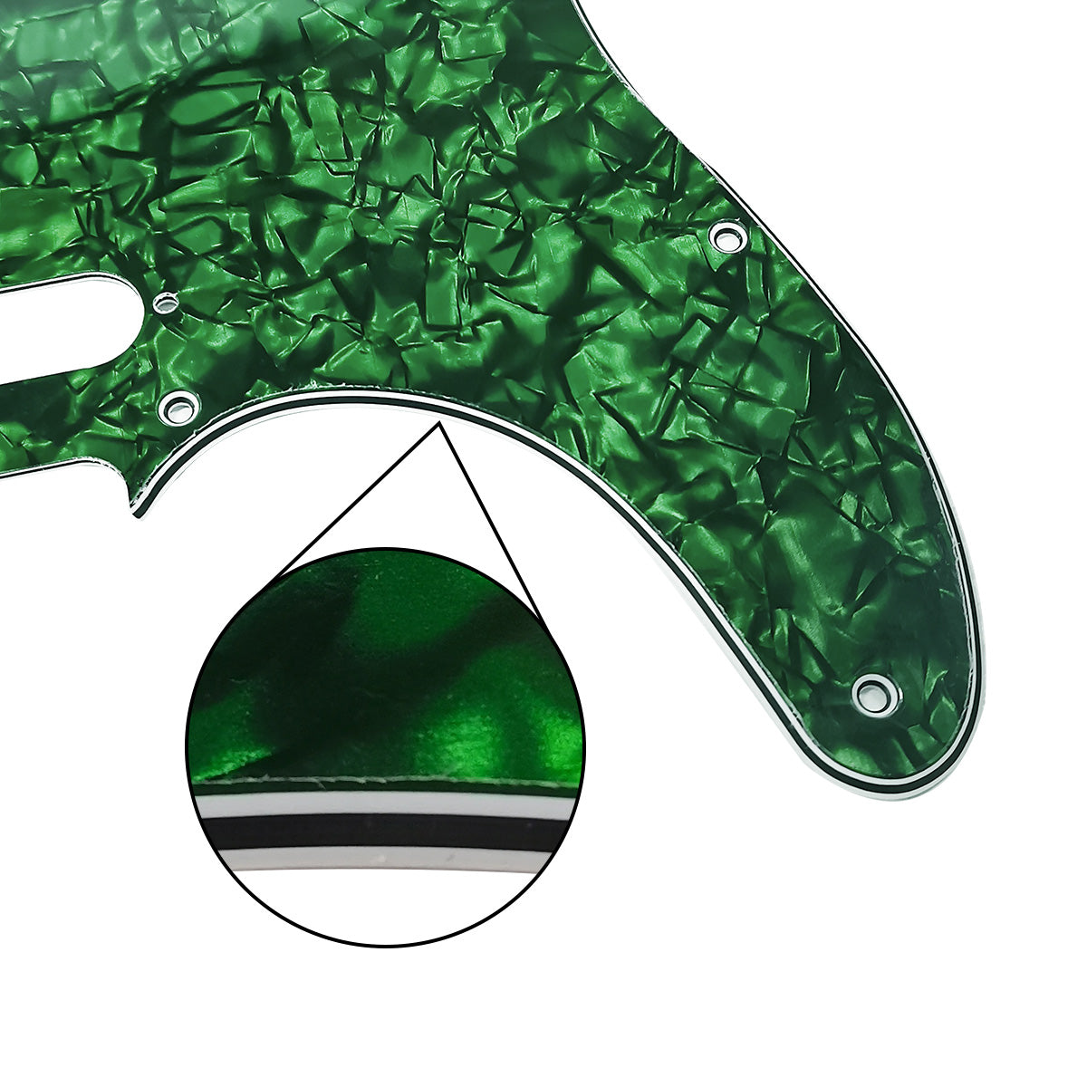 FLEOR Pickguard pour gaucher avec vis pour guitare standard américaine/mexicaine FD Tele