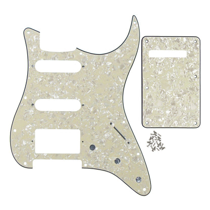 FLEOR 11 Hole SSH HSS Guitar Pickguard Strat & Back Plate | iknmusic