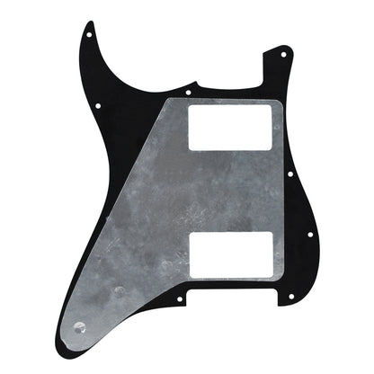 FLEOR Set of 11 Hole Strat Electric Guitar HH Pickguard Back Plate