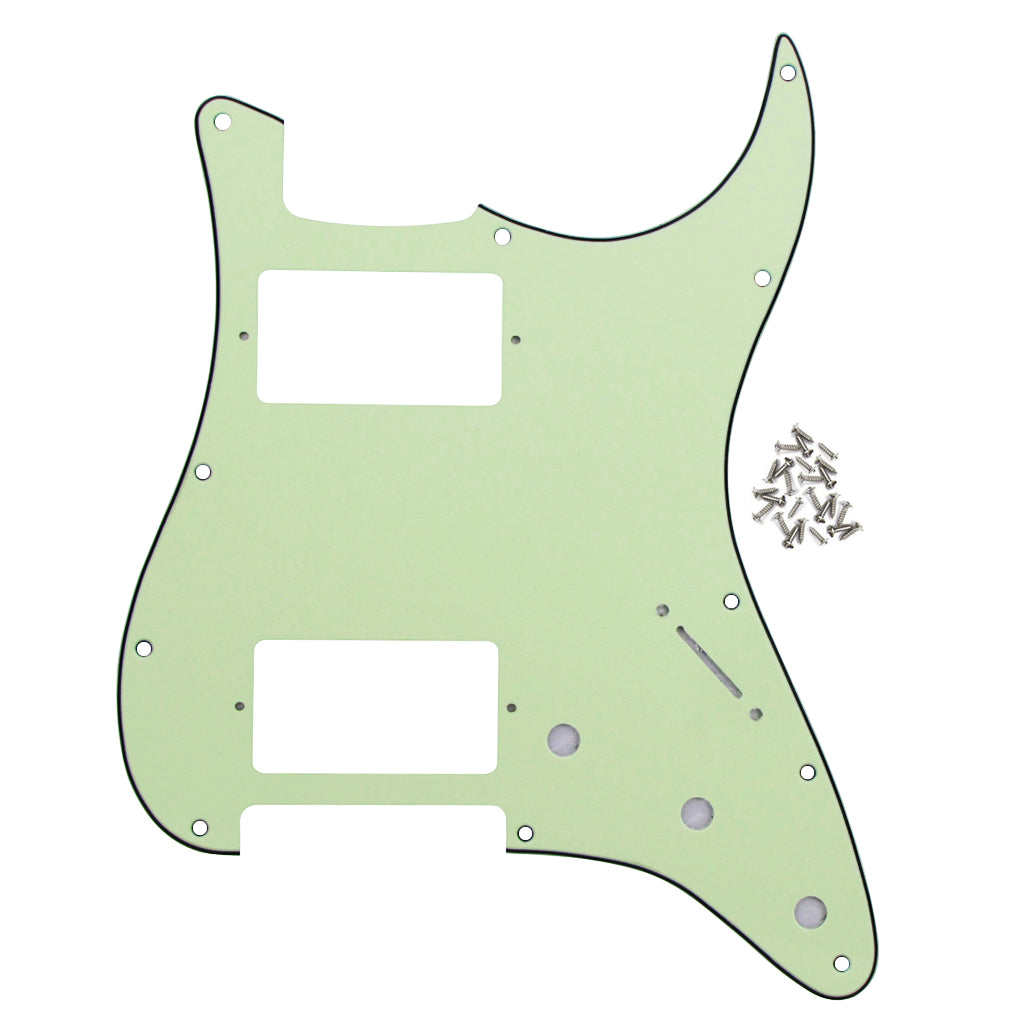 FLEOR 11 Hole Strat HH Pickguard Scratch Plate | iknmusic