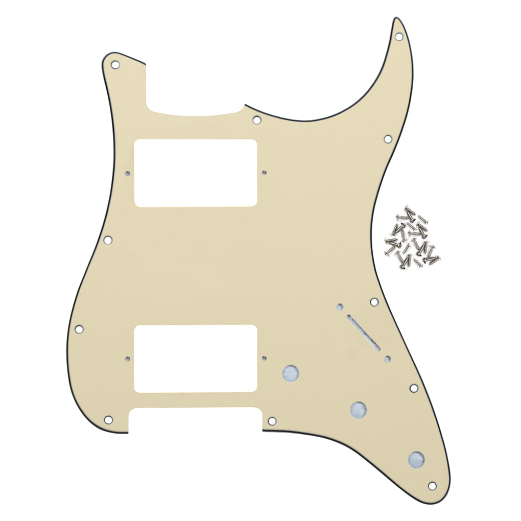 FLEOR 11 Hole Strat HH Pickguard Scratch Plate | iknmusic