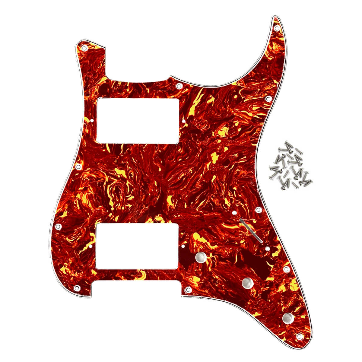 FLEOR 11 Hole Strat HH Pickguard Scratch Plate | iknmusic