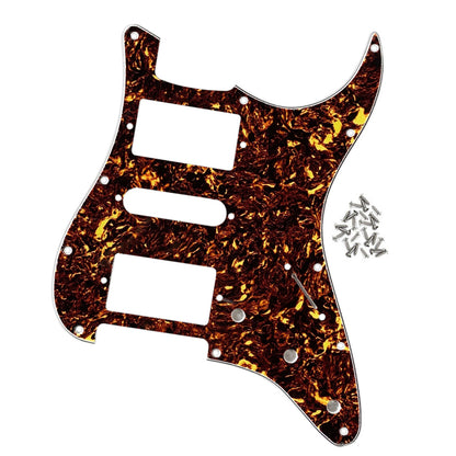 FLEOR 11 Hole Strat HSH Electric Guitar Pickguard with Screws,11 Colors Available