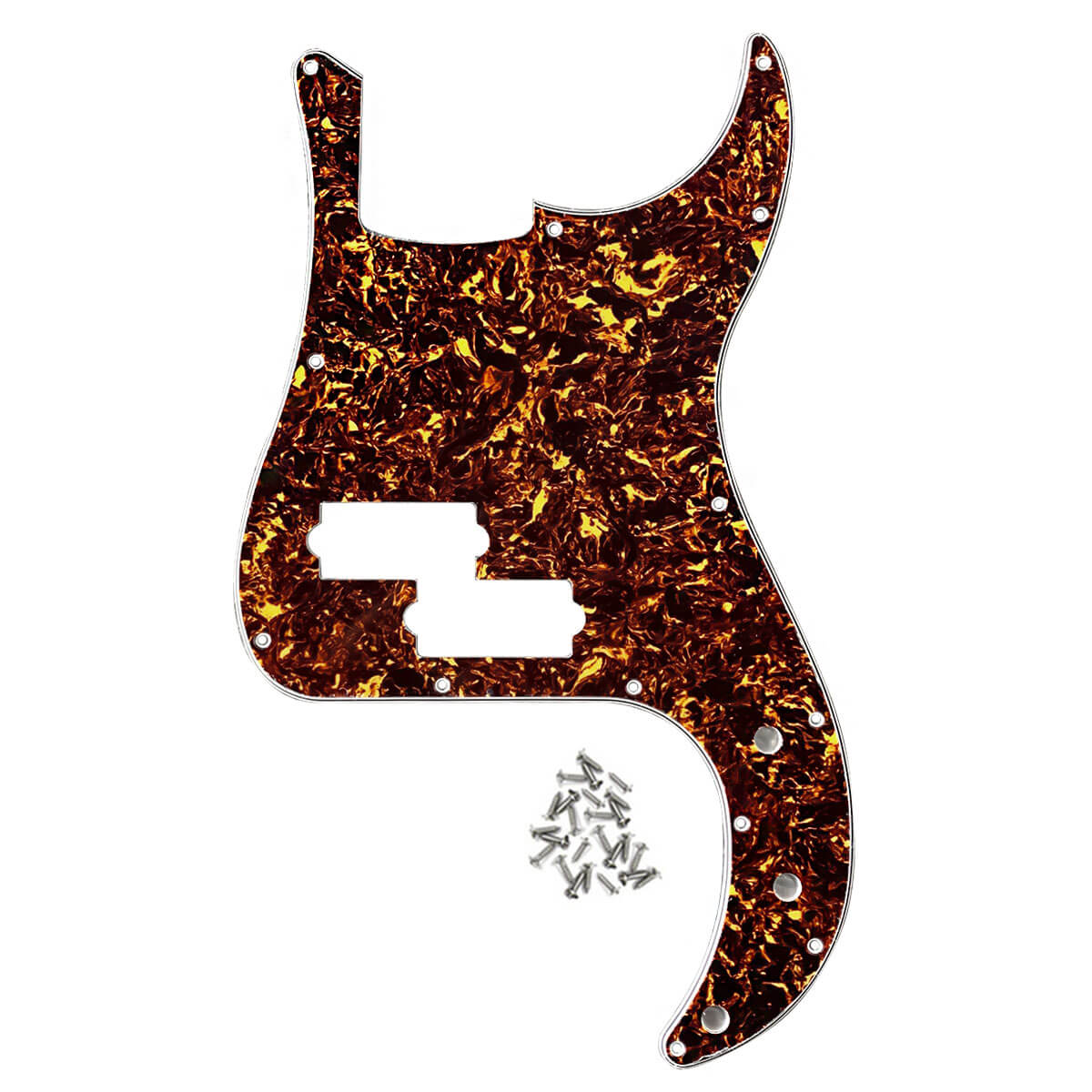 FLEOR 13 Hole PB P Bass Pickguard for 4 String Bass | iknmusic