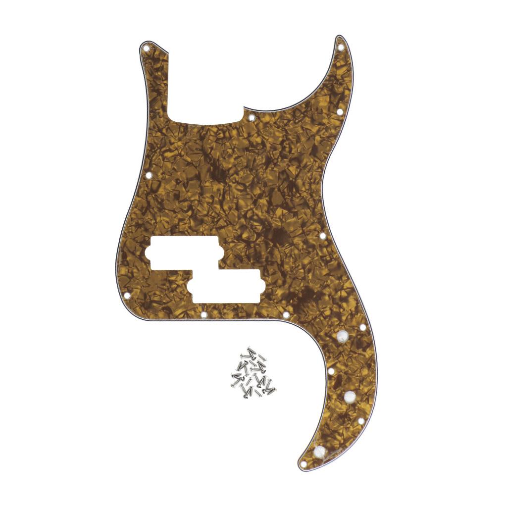 FLEOR 13 Hole PB P Bass Pickguard for 4 String Bass | iknmusic