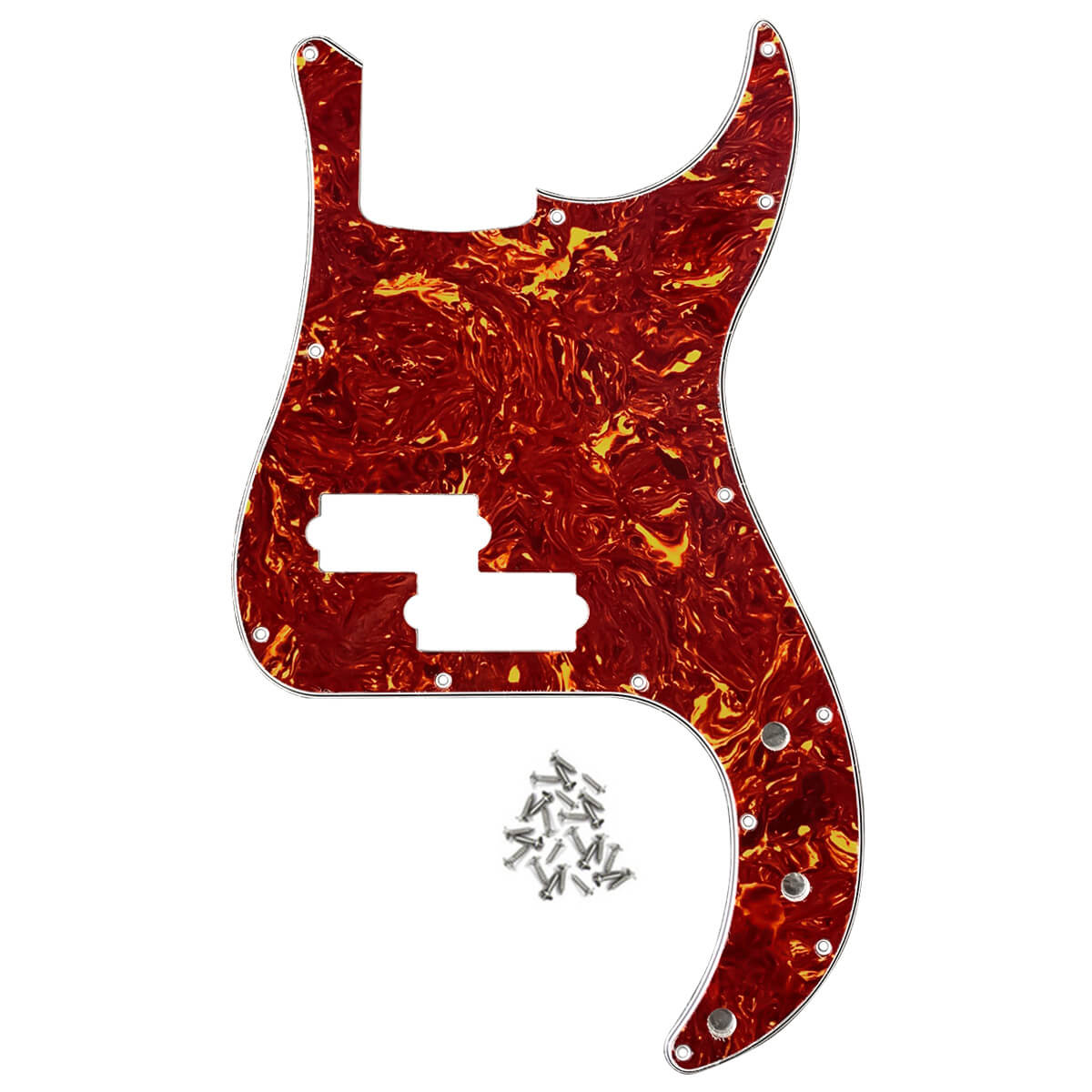 FLEOR 13 Hole PB P Bass Pickguard for 4 String Bass | iknmusic