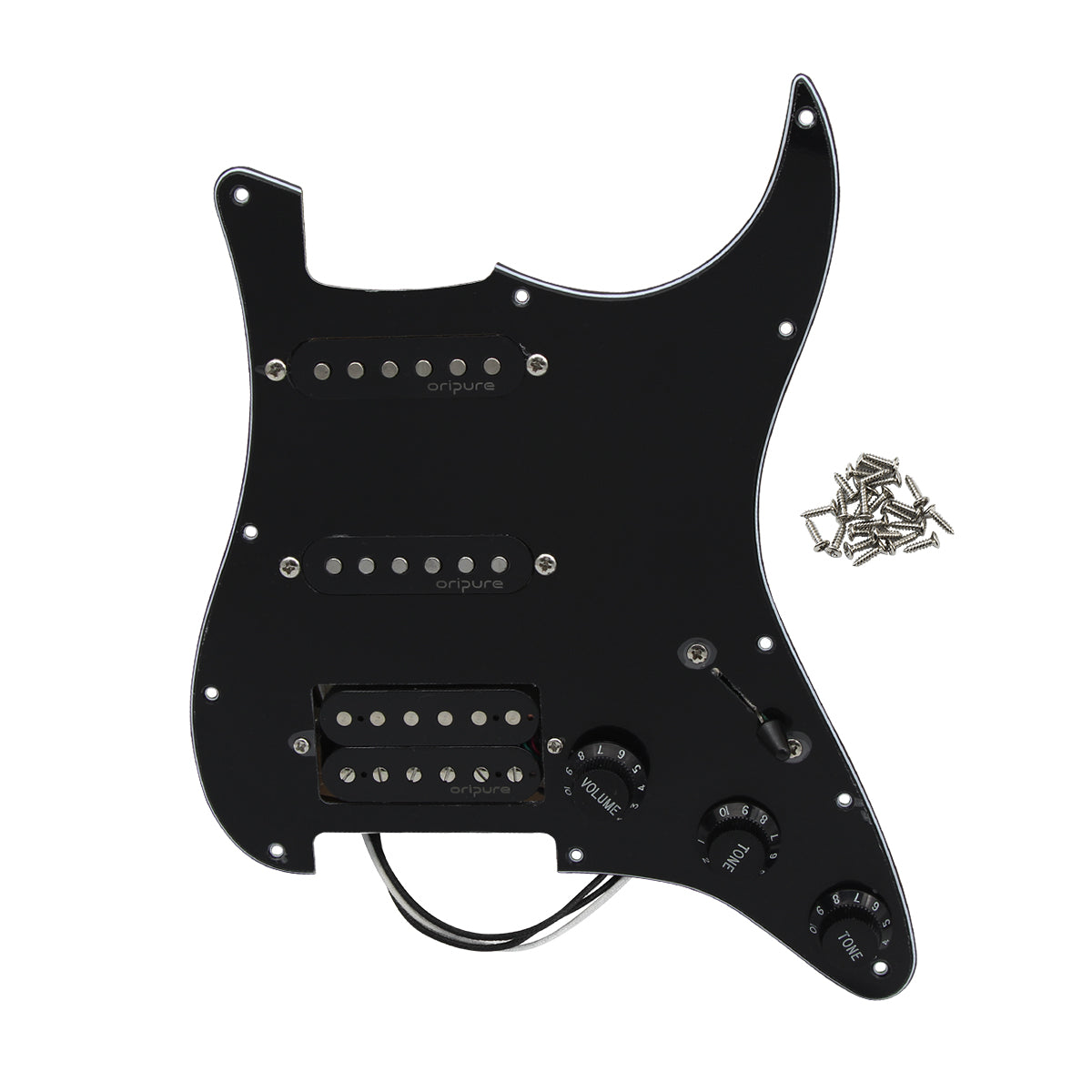 OriPure OLD-SH Alnico 5 Strat Loaded Pickguard SSH | iknmusic 