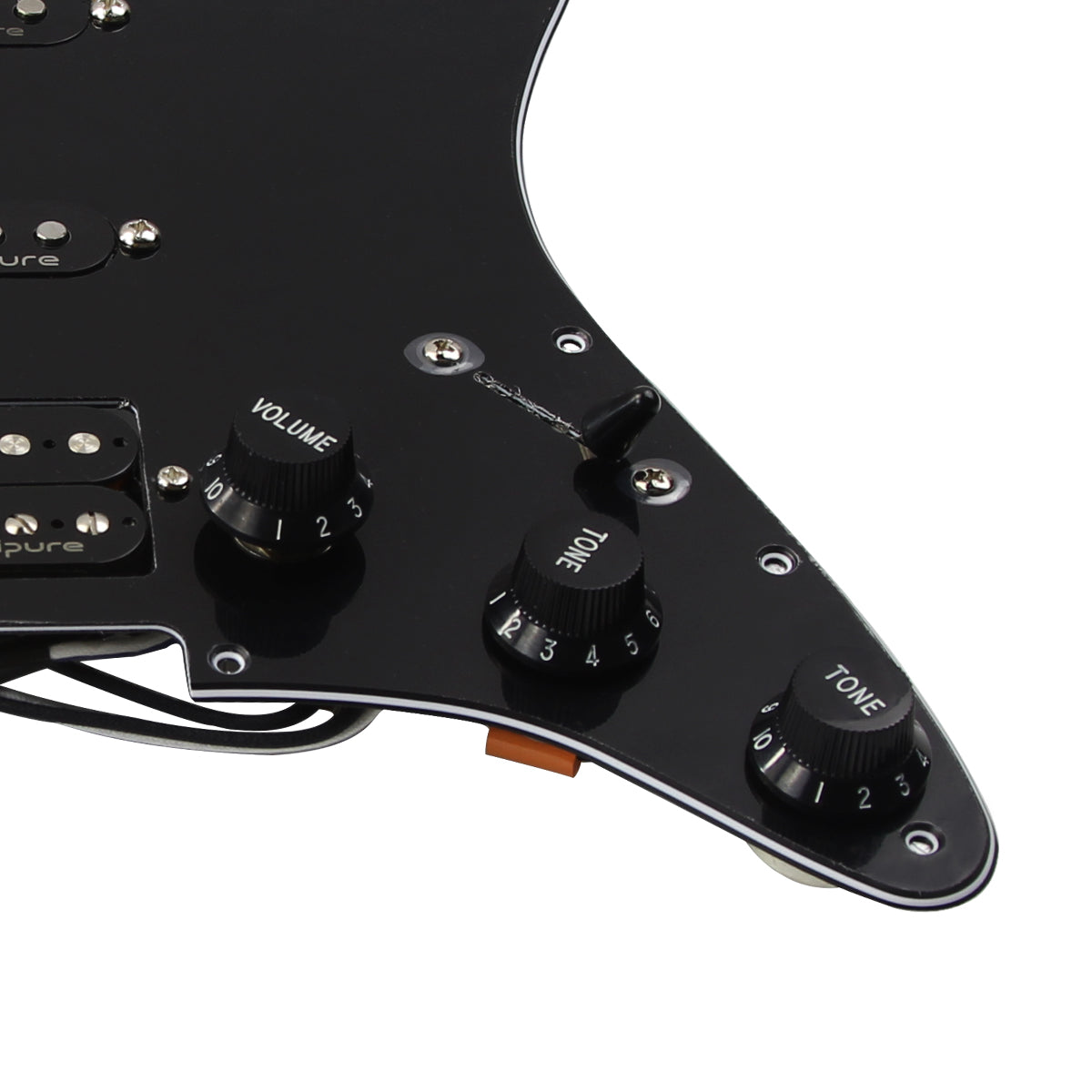 Fender ギターパーツ Pre-Wired Strat Pickguard, Custom Shop Custom