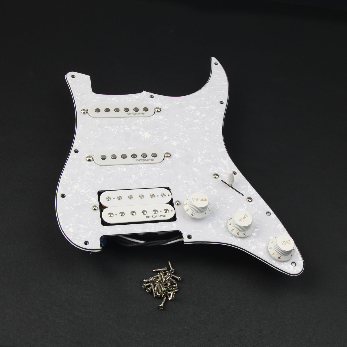 OriPure OLD-SH Alnico 5 Strat Loaded Pickguard SSH | iknmusic 