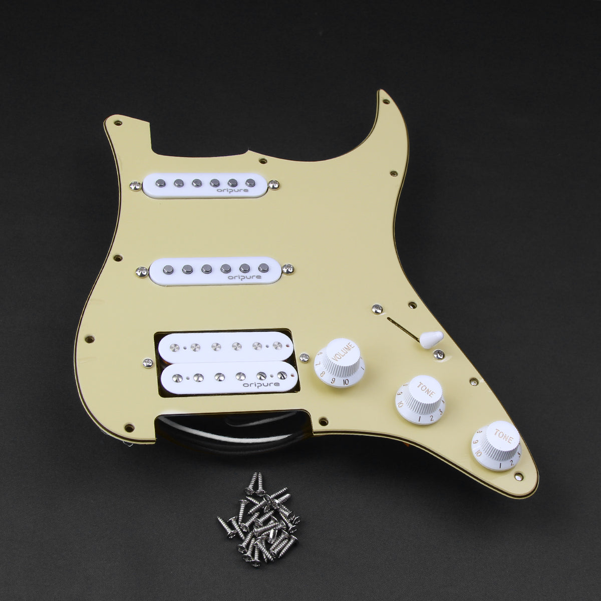 OriPure OLD-SH Alnico 5 Strat Loaded Pickguard SSH | iknmusic 