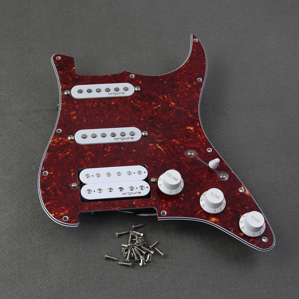 OriPure OLD-SH Alnico 5 Strat Loaded Pickguard SSH | iknmusic 