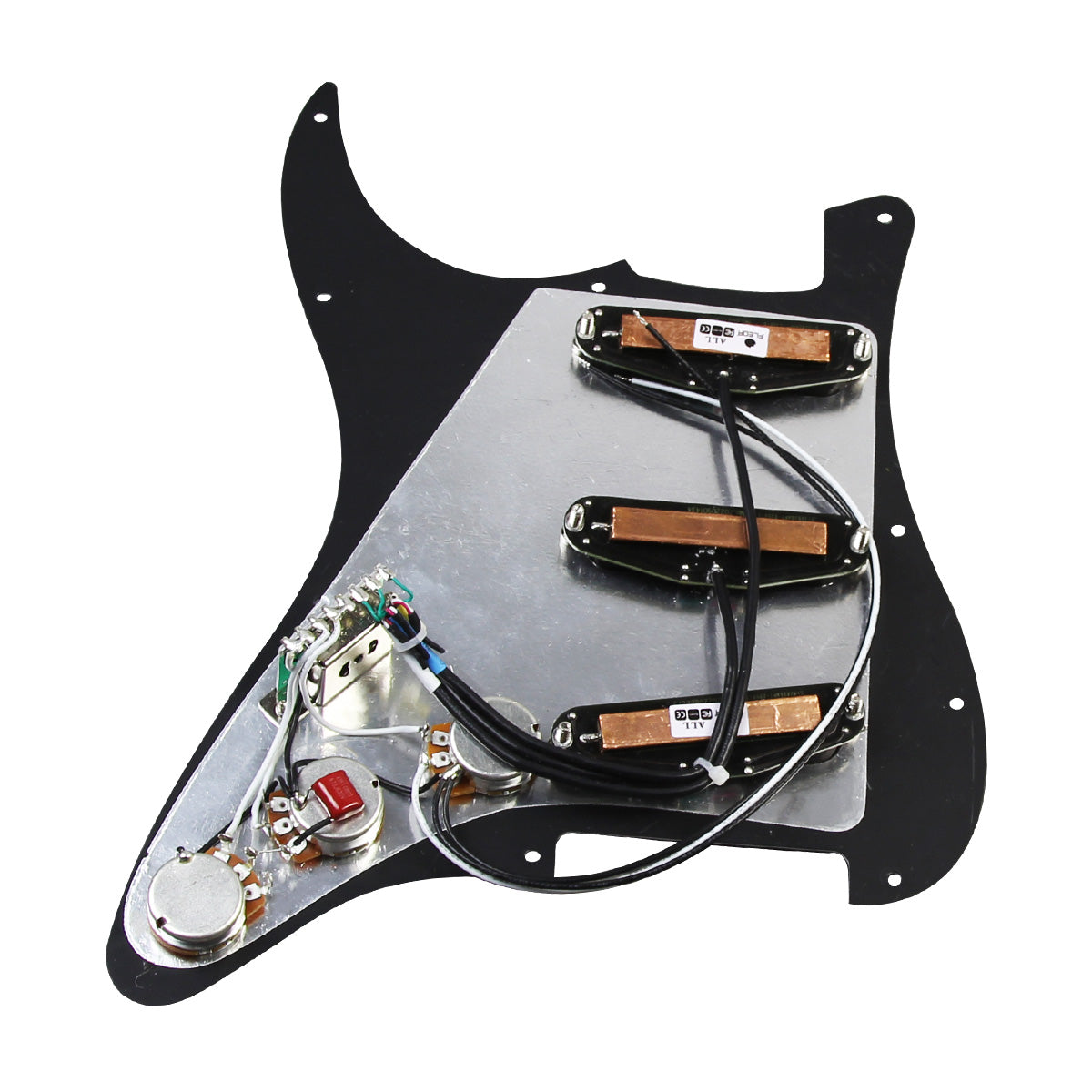 FLEOR Ceramic Hot Rails SSS Prewired Guitar Pickguard | iknmusic 