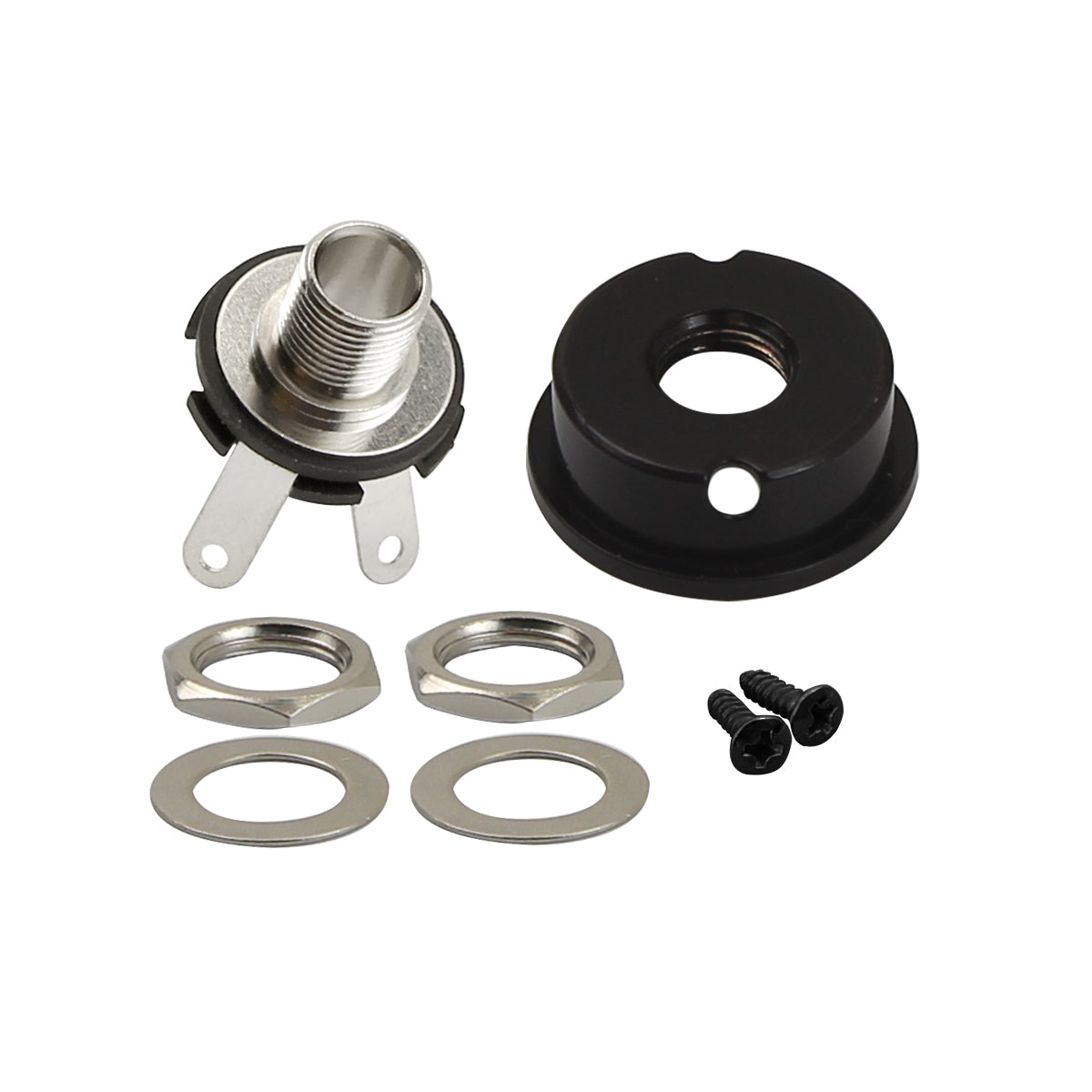 FLEOR Copper Guitar Jack & Tele Electrosocket Jack Plate iknmusic