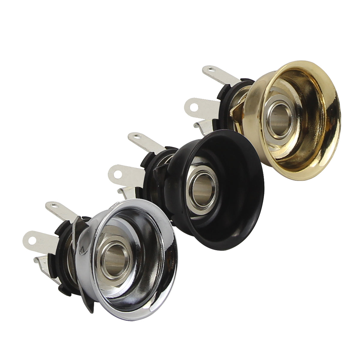 FLEOR Tele Jack Round Cup with Copper Output Guitar Jack | iknmusic