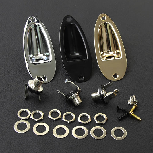 FLEOR Copper 1/4" Guitar Jack Output Socket Boat Style | iknmusic