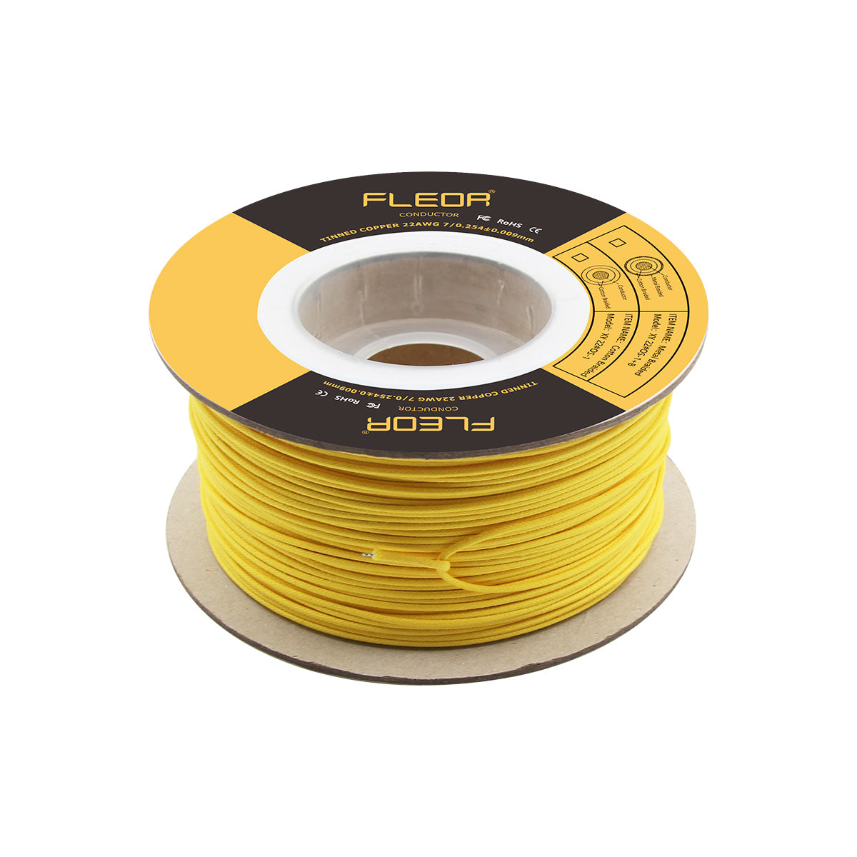 FLEOR Vintage Push Back Wire 22 AWG 7-Strands Guitar Wire | iknmusic