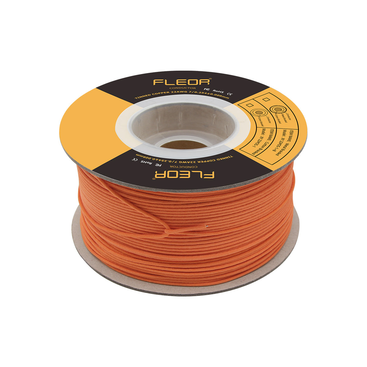 FLEOR Vintage Push Back Wire 22 AWG 7-Strands Guitar Wire | iknmusic