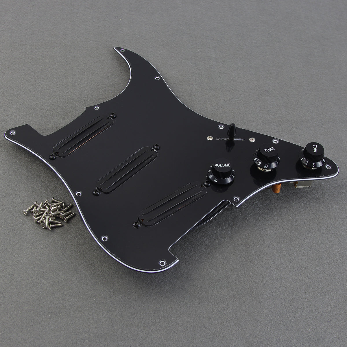 OriPure Loaded Prewired Pickguard SSS Strat avec micros à simple bobinage Alnico 5