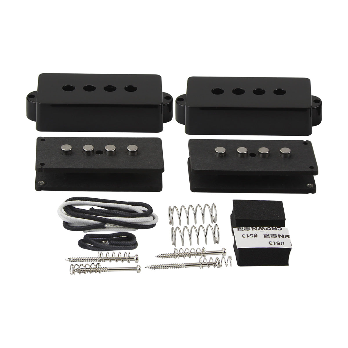 FLEOR Alnico 5 P-Bass Pickup Kit Assembled Bobbin Set | iknmusic