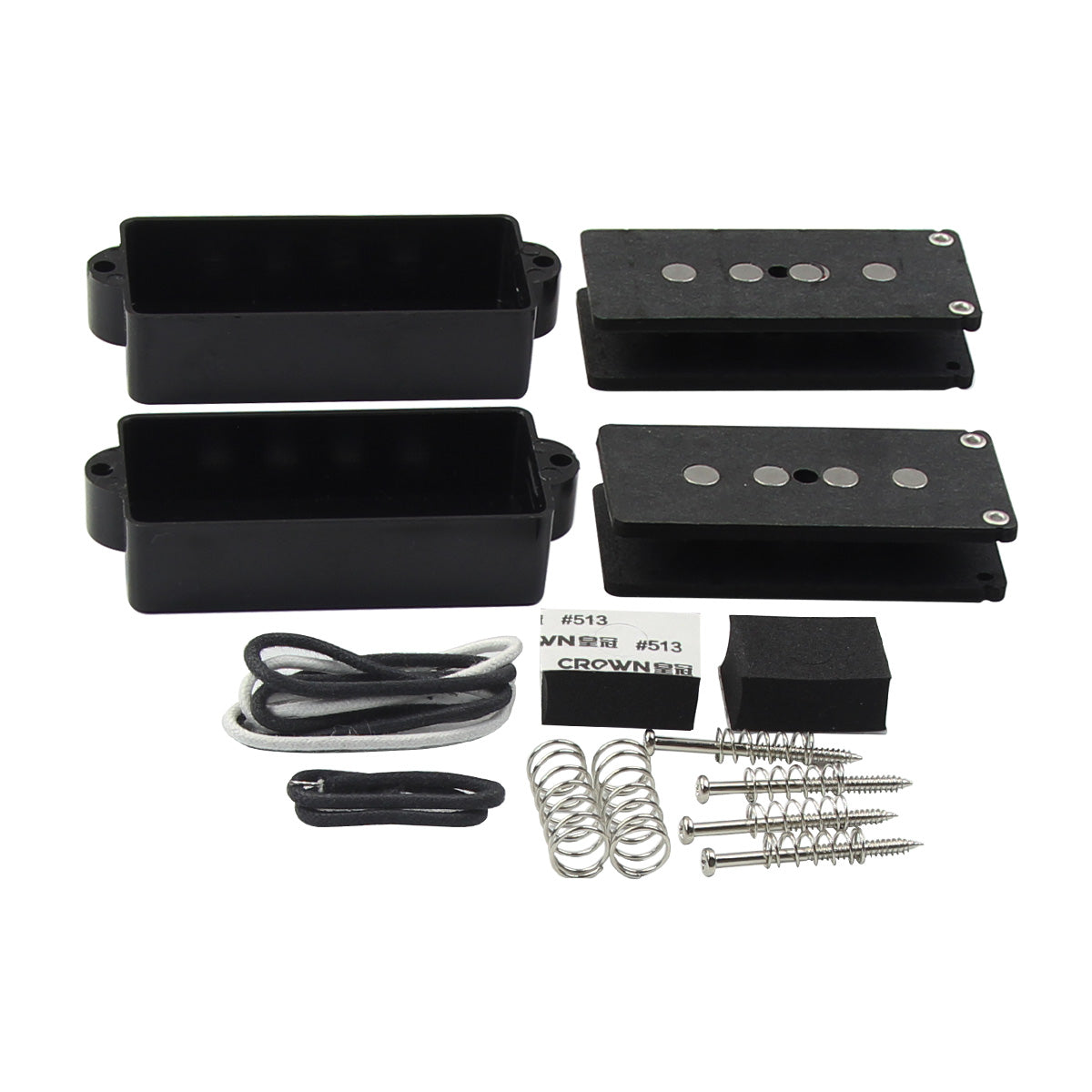 FLEOR Alnico 5 P-Bass Pickup Kit Assembled Bobbin Set | iknmusic