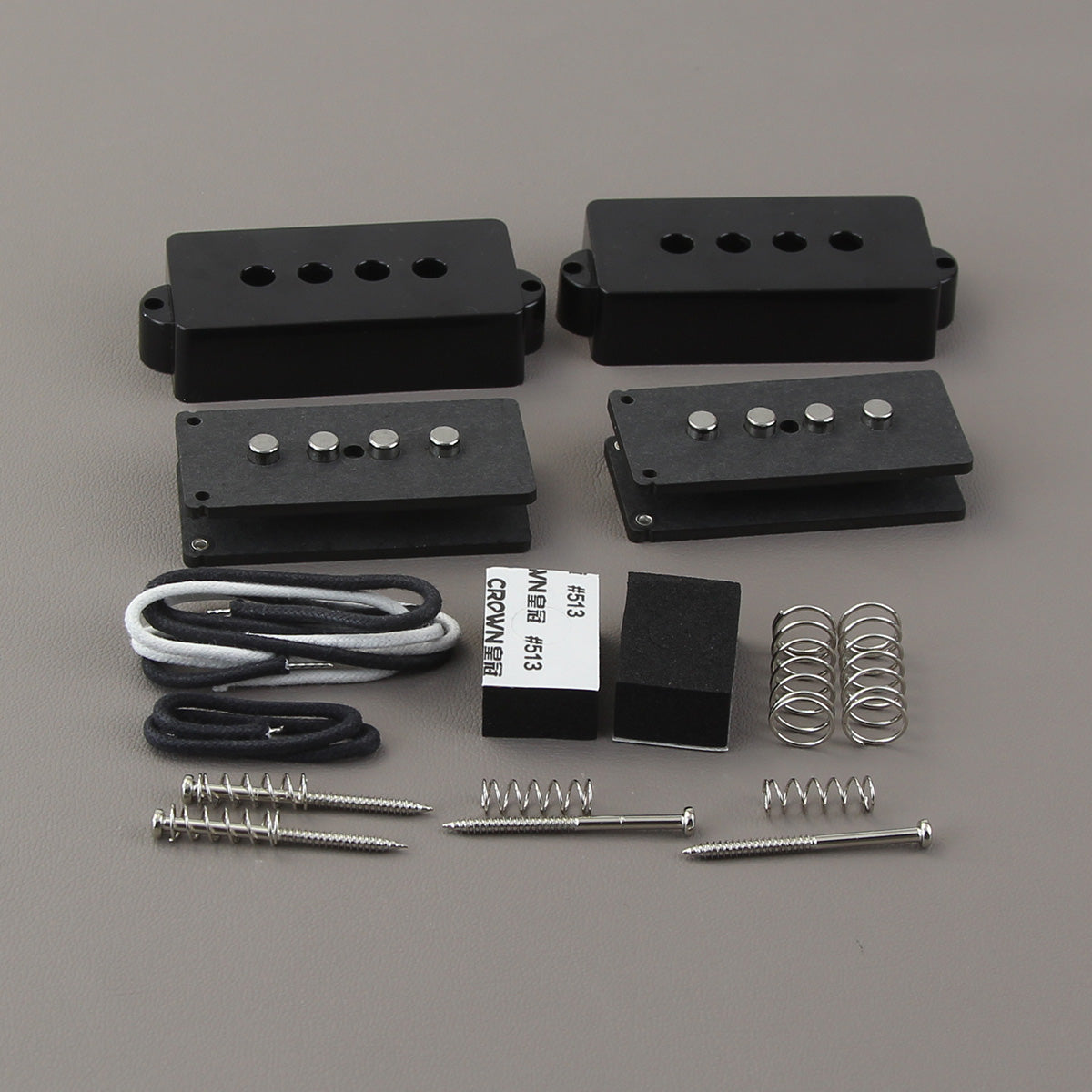 FLEOR Alnico 5 P-Bass Pickup Kit Assembled Bobbin Set | iknmusic